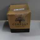 Perfnique Kitchen Compost Bin, 1.3 Gallon Countertop Compost Bin with Lid, Indoor Compost Container Includes Inner Container Liner and Carbon Filter, Small Compost Bin with Container Bags (with Bags, Cream)