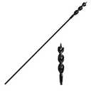 Flexible Installer Drill Bit for Pulling Wires Through Walls Ceilings and Sidewalks, 6 FT, Auger with a Fish Eye Hole and Screw Point, 3-Flat Anti-Slip Shank.