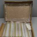 Acrylic Sign Holder 8.5X11 Gold Picture Frame Double Sided Acrylic Frame Plastic Sign Holder Display Stand for Wedding Table Numbers Menu Holder (6 Pack)