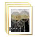 Fxojyvo 20x24 Picture Frame, GOLD Frame for 20 x 24 Inch Picture Poster Photo, Light Weight and High Transparent 20 by 24 Frame for Wall - 3 Pack/GOLD/20 x24
