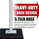 LOMGWAYS Baseball/Softball Batting Tee-(24"-46") Height Adjustable Premium Portable Baseball Tee with Removable Rubber Top and Heavy-Duty Base for All Ages