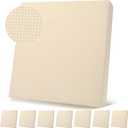 Newwiee 8 Patio Stretch Sofa Cushion Covers Outdoor Cushion Covers Replacement Couch Slipcovers Sofa Seat Cover Soft Chair Cover Furniture Protector for Pet (Ivory White,Waterproof)