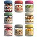 GLATABAM 4 OZ Salad Dressing Jar 8 Pack, Airtight Leakproof Bulk Small Glass Sauce Jar with Lids, Reusable for Lunch Box, Bento, Travel & Meal Prep(4 OZ-8Pack)