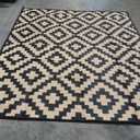 Outdoor Rug for Patio - Waterproof Plastic Straw Camping Rugs 8x10 ft, Reversible Outdoor Indoor RV Mat Carpet for Patio, Porch, Deck, Balcony, Picnic, Beach, Black Brown