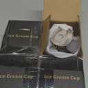 MIVIDE 4 Pack Ice Cream Cups, Ice Cream Bowl, Stainless Steel Dessert Cups Serving Dessert Bowls Silver Coupe Glasses for Pudding Dessert Frozen Yogurt Fruit Silver
