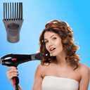Professional Plastic Hair Dryer Nozzle Diffuser Hair Dryer with 1.77in/45mm Diameter Nozzle Comb Attachment Concentrator Replacement Blow Flat Hairdressing Salon Styling Tools,Type-B