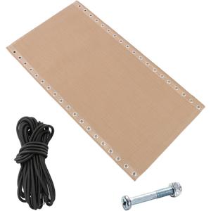 17" 19" 21" Wide Zero Gravity Chair Replacement Fabric, Repair Cloth with 4 Gravity Chair Replacement Cord Screws Kit, Zero Gravity Chair Accessories for Sling Patio Lawn Lounge Chair, Tan, 17" W x 63" L