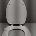 KOHLER 20110-0 Brevia, Slow Close Toilet Seat, Elongated Toilet Seat, Grip-Tight Bumpers Quick-Attach Hardware, White
