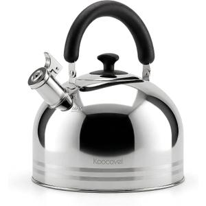 6.3QT Whistling Tea Kettle for Stove Top, 304 Stainless Steel Tea Kettles, 6.3 Quarts
