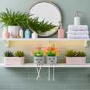 3 Packs Cute Fake Plants, Kawaii Artificial Potted Plants for Table Desk Home Bedroom Bathroom Office Shelf Office Wall Room Farmhouse Decor Artificial Plants B