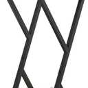 Tall Plant Stand Indoor, Conceptual Design 2-Tier Pedestal Stand with Metal Base ,Small End Table for Living Room,Corner Side Table Home Decor