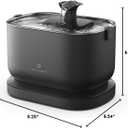 PETLIBRO Cat Water Fountain, Cordless Pet Water Fountain Battery Operated, 2.5L/84oz Dockstream Water Fountains for Cats Indoor, Cat Fountain with Stainless Steel Tray, Easy to Clean BPA-Free