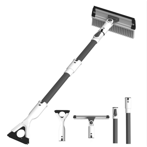 Eakertte 47.3" Ice Scrapers for Car Windshield and Car Snow Brush and Ice Scraper, Heavy Duty Extendable Snow Brush for Car, 180° Pivoting Head for Truck & SUV