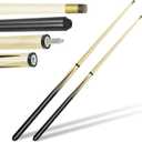 Pool Cue Stick Billairds Cue Stick with 11mm Fiber Leather tip Pool Stick 36inch Billiard Cue Sticks Set of 2