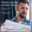 livho High Tech Blue Light Glasses - Advanced Blue Light Blocking Computer Glasses - Screen Fatigue & UV Protection