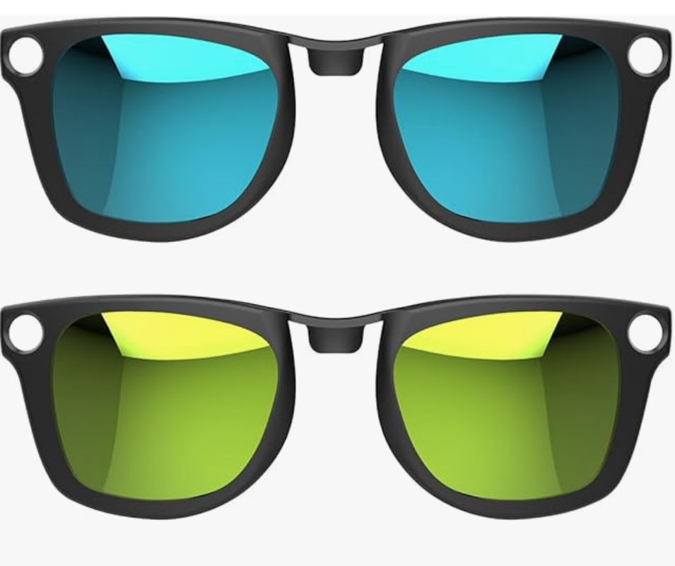 2Pcs Polarized Clip for Ray-Ban Meta Wayfarer Standard RW4006 (Size M 50-22) Smart Glasses Protect Your Eyes, Cool and Fashion (Silver, Blue, Yellow, Purple)