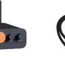 Fosi Audio 2RCA to 2RCA Cable 0.9Ft and HT4S Bluetooth Amplifier for Outdoor Speakers, 4 Channel Power Amp