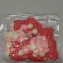 20 Pcs Crochet Valentines Heart Ornaments 3.94 Inch Knitted Crochet Heart Tree Ornament Red Pink White Handmade Valentine's Day Decoration for Home Mantel Fireplace Wedding Party Decor