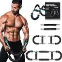 LYKAN Twister Arm Trainer, 40-100lb Adjustable Chest Workout Equipment, Arm Trainer, Twister Arm Trainer, Portable Power Twister Bar, Detachable Design Fitness Anywhere (BLUE)