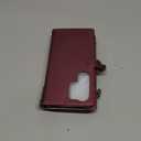 Defencase for Samsung Galaxy S25 Ultra Magnetic Wallet Case Compatible with Magsafe with RFID Blocking Zipper & Card Holder Women, PU Leather Detachable Phone Case for Galaxy S25 Ultra 6.9", Wine Red