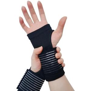 WOXVM 2 Pack Wrist Brace, Compression Wrist Support Splint for Women Men, Adjustable Wrist Strap Compression Wraps Fit Right Left Hand for Fitness, Carpal Tunnel Arthritis, Tendonitis, Wrist Pain