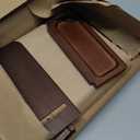 TESLYAR Wood Phone Docking Station for Men - Desk or Nightstand Organizer - Birthday Gifts for Husband, Dad - Anniversary Idea from Wife - Key Holder, Stand Wallet, Watch & Essentials (Bourbon Brown)