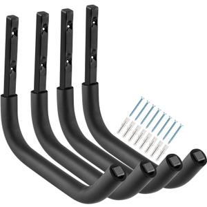 Large Garage Storage Hooks, 12.4 Inch Heavy Duty Garage Storage Organizer Wall Mount Hanging Hanger, Each Max Load 100lbs
