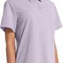 NebuKinex 5 Pack Women's Polo Shirts Short Sleeve Collared Tops for Work (M)