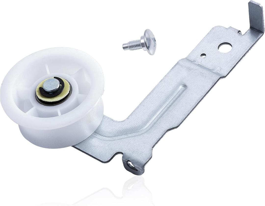 [Upgraded Dual Ball Bearings] BlueStars DC93-00634A Dryer Idler Pulley with Sturdy Clip  Compatible with Samsung Dryers DV45H7000EW DV48H7400EW DV42H5000EW DV48J7700EW DC96-00882C AP4373659 (Pack of 1)