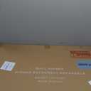 Brushed Nickel Bathroom Wall Mirror, Silver Metal Framed Large Rounded Corner Rectangle Mirror, Tempered Glass, Shatter Proof, Hangs Horizontally or Vertically (40" x 30", Silver)