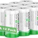 DURNERGY CR123A Lithium Batteries 12 Pack 3 Volt 10 Year Shelf Life High Power 123A Battery Compatible with CR17345, CR17335