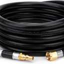 Stanbroil 12 Feet RV Connection Hose, 3/8 Female Flare x 1/4 Full Flow Quick-Connect Male Plug