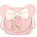 A Girl's Wallet Gift, A Crossbody Bag For Little Girls, A Personalized Birthday Present Suitable For Girls Aged 3 To 8  (Letter M)