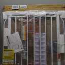 Baby Gate No Drilling, 29"-40" Auto Close Dog Gate Indoor for Doorways & Stairs, Pressure Mounted Adjustable Pet Gate, Easy Walk Through Child Gate for Children & Pets Stroller Friendly, White (29-40"Wide, 28"Tall)