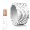 100 FT 24 AWG Universal Garage Door Wire, 2-Conductor Garage Door Sensor Wire, Garage-Doors Opener Wires for Control Station and Sensor, Low-Voltage Applications, Intercoms, Thermostat Controls