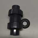 PVC True Union Check Valve, 3/4’’ Slip Swing Full Port Utility Check Valve, Sch80 Socket Pool Ball Check Valve for Backflow Prevention