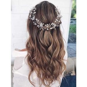 GORAIS First Communion Hair Accessories Silver Bridal Flower Girl Headpiece Wedding Hair Pieces for Brides