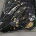 FLAXMAKER Women's One Piece Bathing Suit Petal Hollow V Neck Swimsuit and Skirt (Large)