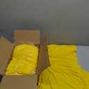 ManMengJi Yellow Folding Chair Covers, Spandex Folding Chair Covers 12 PCS, Banquet Chair Slipcovers for Party, Wedding, Holidays, Celebration