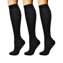 CHARMKING Compression Socks for Women & Men Circulation (2 Pairs) 15-20 mmHg is Best Support for Athletic Running Cycling, S-M