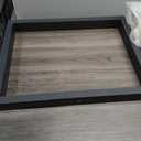 IBF Industrial Dark Gray Oak Wood Coffee Table for Living Room, 47 Inch