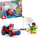 LEGO Marvel Spider-Man's Car and Doc Ock Building Set, Spidey and His Amazing Friends Buildable Toy for Kids 4 Plus Years Old with Glow in The Dark Pieces, 10789