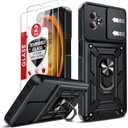 LeYi for Galaxy XCover7-Pro Case: Compatible for Samsung XCover 7 Pro Case with Screen Protector X2, Magnetic Stand & Camera Cover, Military-Grade Protection Funda para Galaxy XCover 7 Pro, Black