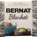 Bernat Blanket Yarn Super Bulky Soft Chenille Yarn, Silver Steel, 3-Pack