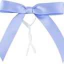 Restaurantware - Gift Tek 3 x 2.5 Inch Satin Ribbon Bows, 4000 Twist Tie Bows - Pre-Tied, Vibrant, Purple Polyester Gift Wrapping Bows, For Treat Bags, Crafts, Packages, Decoration- Restaurantware