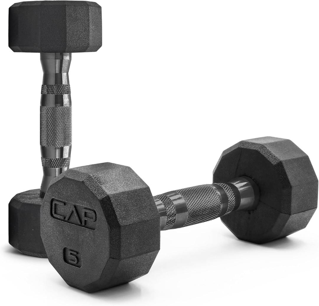 CAP Barbell Coated Dumbbell Weight | Multiple Options Pairs & Sets (25 lb - Pair)