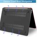 KEROM Compatible with Crocodile MacBook Air 13 Inch Case 2025-2022 M4 M3 M2 A3240 A3113 A2681, Textured Elegant Luxury Aligator Skin Snakeskin PU Leather Hardshell Case & Keyboard Cover, Burgundy