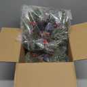 2 Pcs Christmas DIY Gree Wreath 10 Inch Green Artificial Wreaths DIY Faux Plain Wreaths Front Door Green Farmhouse Cabinets Wreath Indoor Outdoor Wall Decor(Pine Needle)