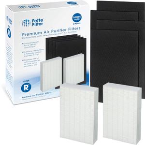 Fette Filter - True HEPA H13 Filter R Compatible with Honeywell Purifier HPA200 HPA200C HPA201 HA202 HPA204 HPA204C HPA250 HPA250B HPA250BC HPA3200 HPA5200 Series # HRF-ARVP200 Filter R PreFilter A