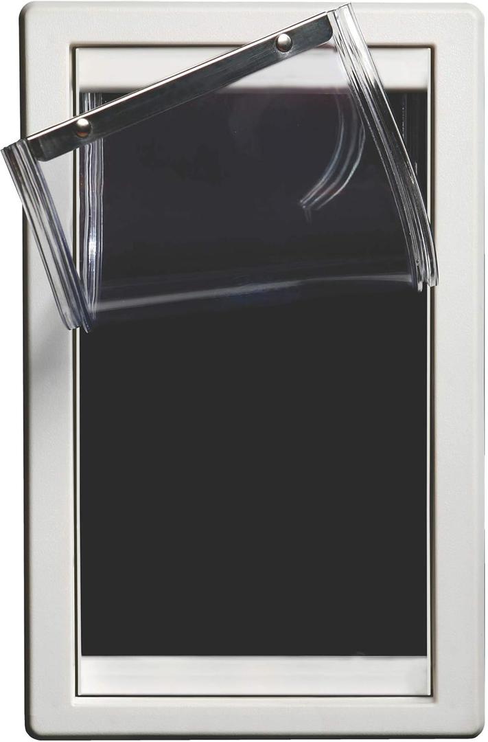 Ideal Pet Products Screen Guard Pet Door, Medium, 7" x 11.25" Flap Size, White